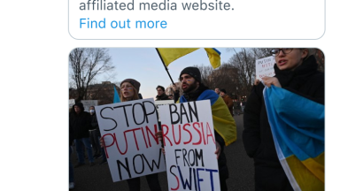 Today, we’re adding labels to Tweets that share links to Russian state-affiliated media websites…